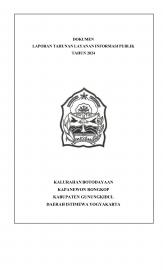 LAPORAN TAHUNAN LAYANAN INFORMASI KALURAHAN